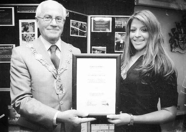 Grace Hair&Beauty hairdressers salon muswellhill n10 with mayor of enfield